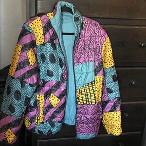 Disney Multicolor Patchwork Bomber Jacket